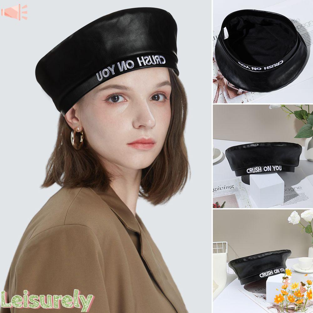 Mũ Beret Thêu Chữ Thời Trang Cho Nữ