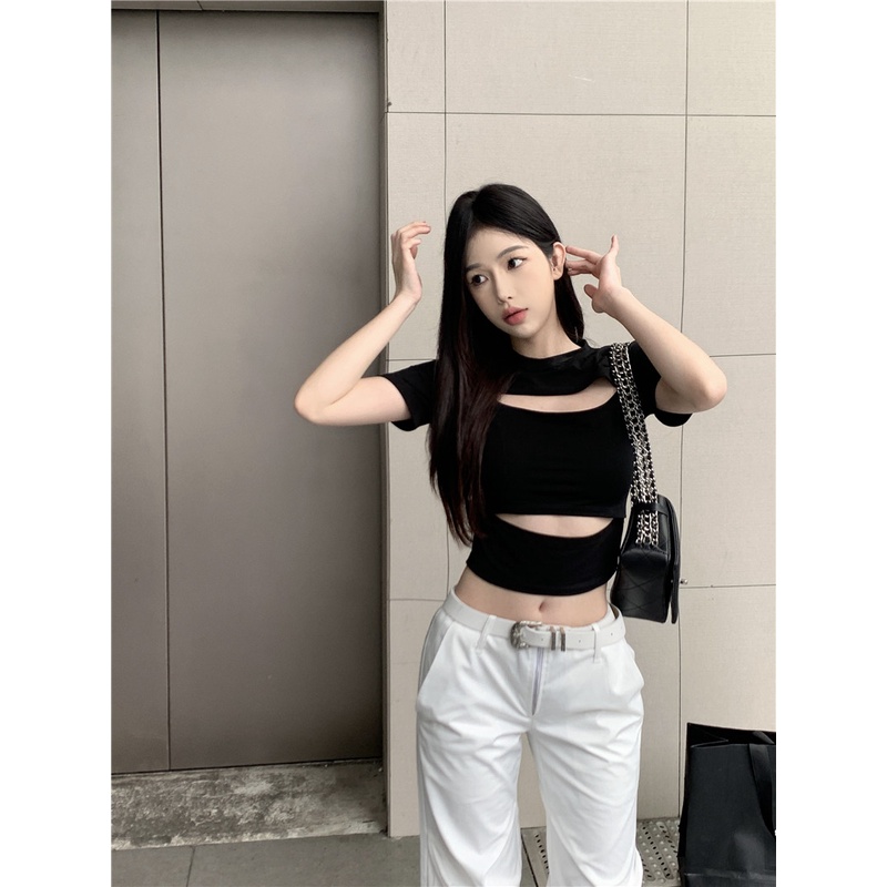 Áo Thun Tay Ngắn Cổ Tròn Thiết Kế Mới Thời Trang Mùa Hè Dành Cho Nữ