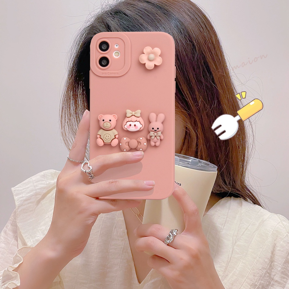 Ốp Điện Thoại Silicon Hình Thỏ Killer 3D Cho iPhone 11 12 13 14 Pro MAX + Mini X XR XS MAX 6 S 7 8 + SE 2020 11Pro 12pro 13Pro