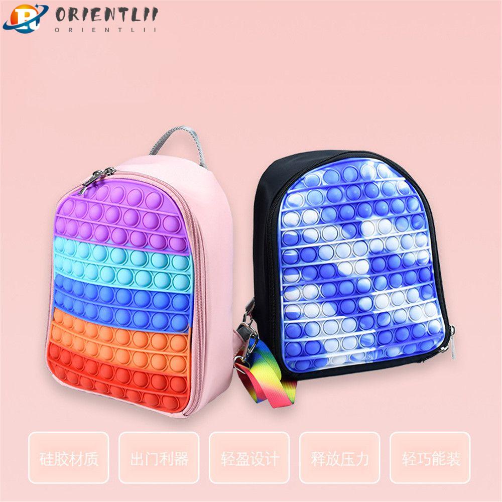 Đồ Chơi Bóp Giảm Căng Thẳng Làm Từ Silicon Hình Ba Lô Dễ Thương