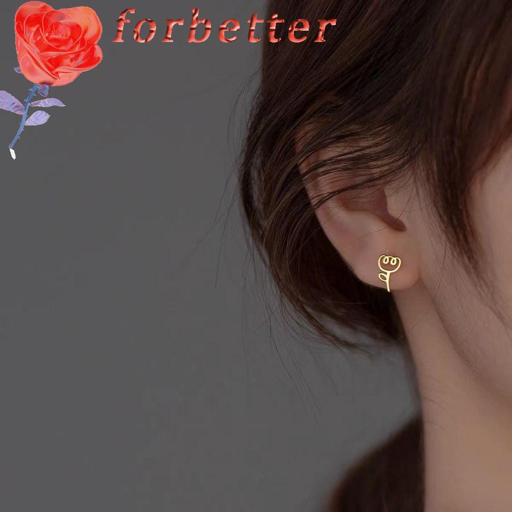 Bông Tai Mini Hình Hoa Tulip Bằng Hợp Kim Phong Cách Hàn Quốc Dễ Thương Cho Nữ