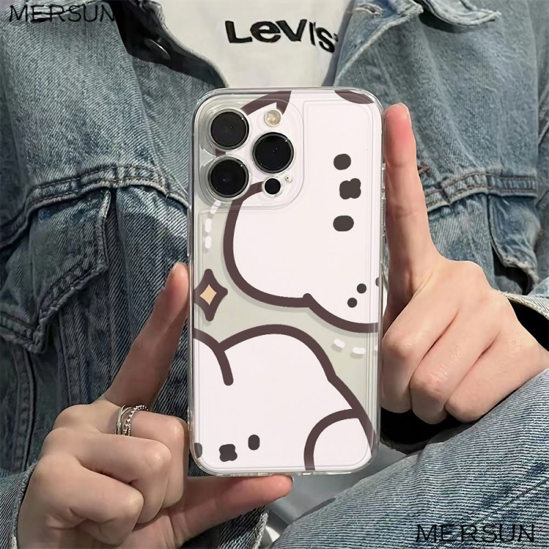 ✅Ốp Điện Thoại Mềm Chống Sốc In Hình Thỏ Phong Cách Đơn Giản Cho Apple Iphone 11iPhone12max plus1314pro 786In UGFP