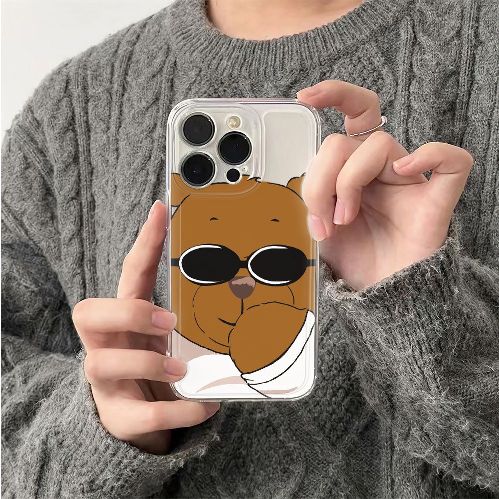 ✅Ốp Điện Thoại Mềm Chống Sốc In Hình Gấu Cho Iphone 11 78plus14promax 6In 12 13 QTB0