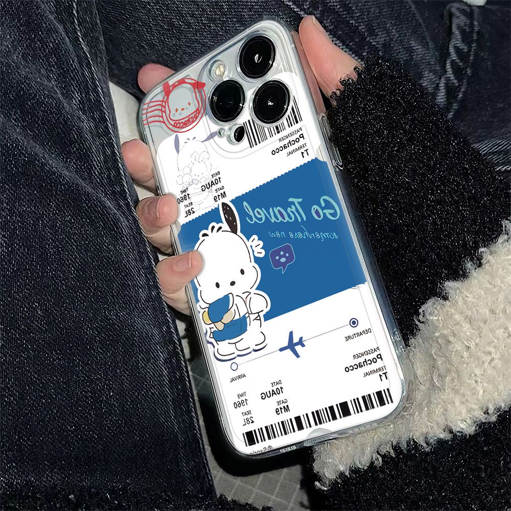 ✅Ốp Điện Thoại Mềm Chống Sốc In Hình Chú Chó Pacha 6In Đơn Giản Cho Iphone 14Pro 13Plus 78 1211 max Q1UY