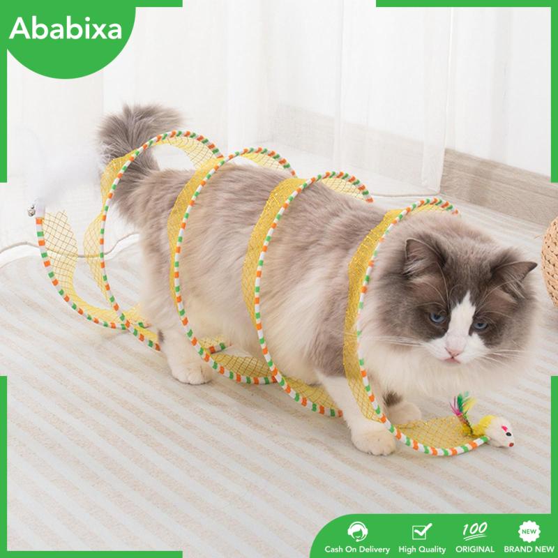 Đồ Chơi Đường Hầm Xoắn Ốc Gấp Gọn Vui Nhộn Cho Mèo Cưng