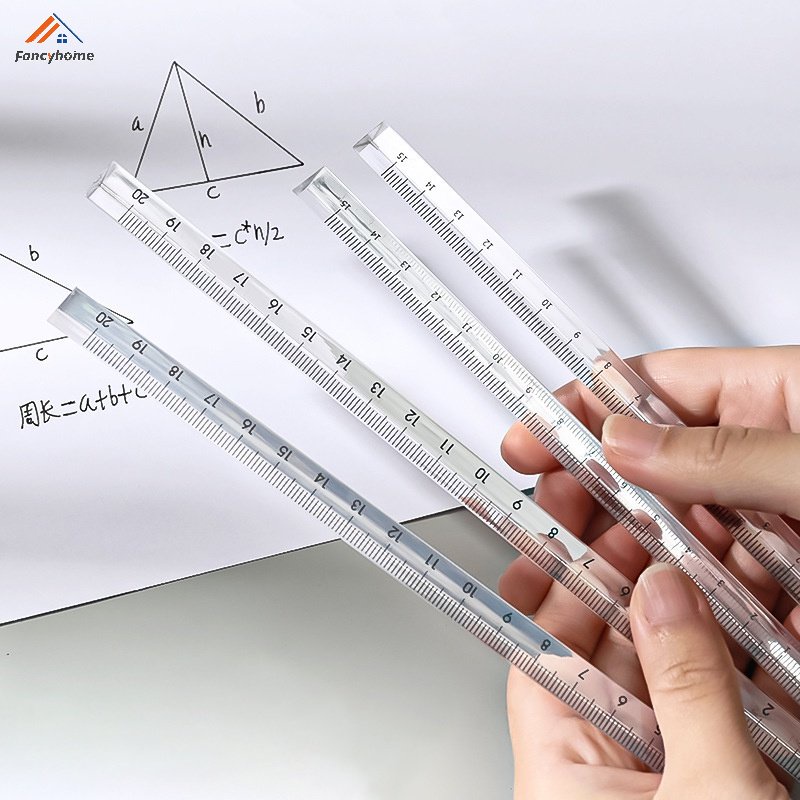 Thước tam giác trong suốt tiện dụng cho văn phòng 15cm