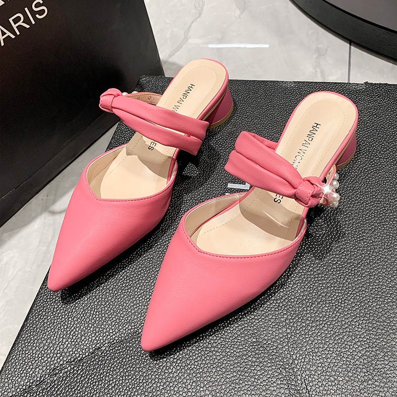 ZTAIXIELUA Giày Cao Gót 3 inch Mũi Nhọn Phong Cách Hàn Quốc Cho Nữ