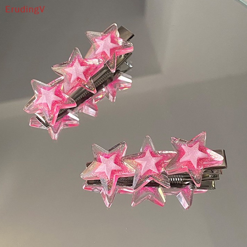 Kẹp Tóc Ngôi Sao Lấp Lánh Y2K Thời Trang Cho Nữ