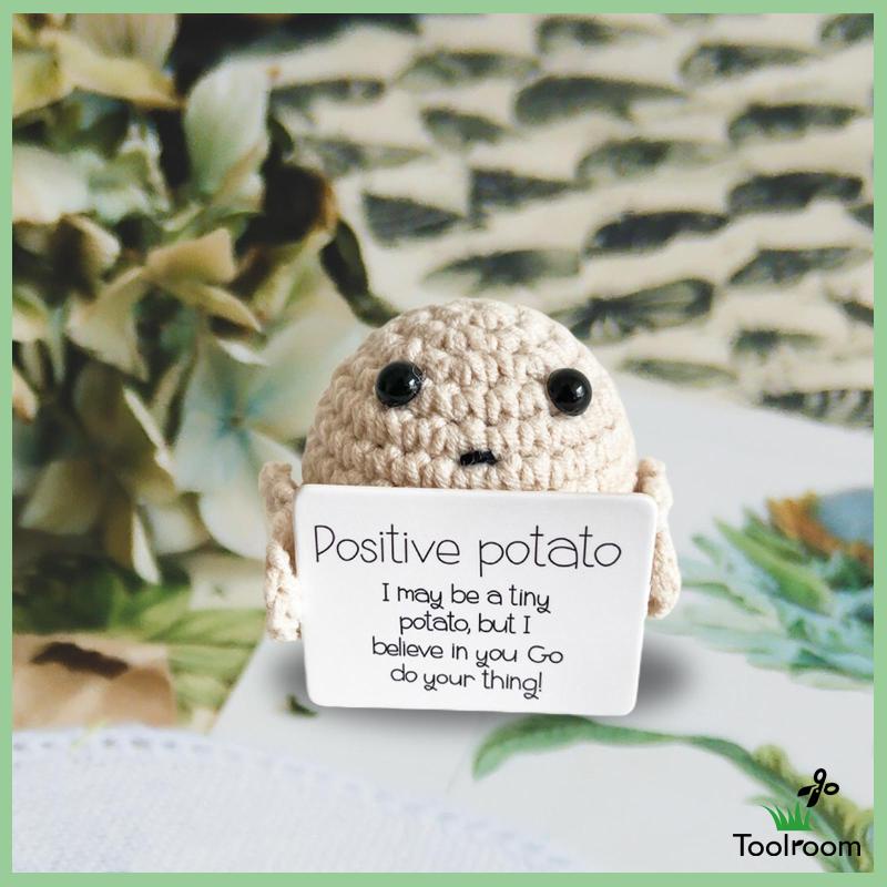 Búp Bê Đan Len Hình Khoai Tây Chiên Dễ Thương Vui Nhộn Để Bàn / Xe Hơi / Văn Phòng