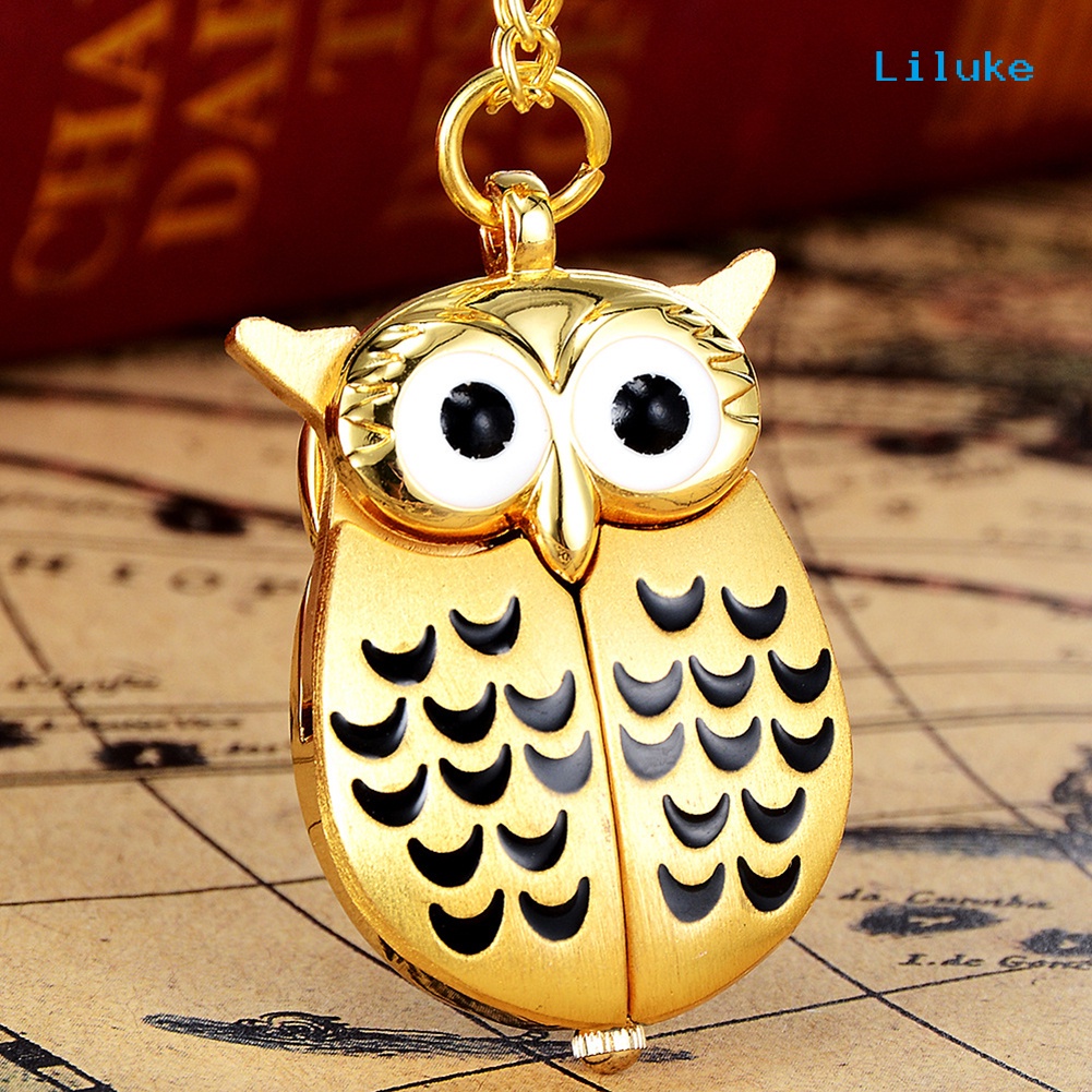 Đồng Hồ Quả Quýt Hình Cú Hoạt Hình Xinh Xắn