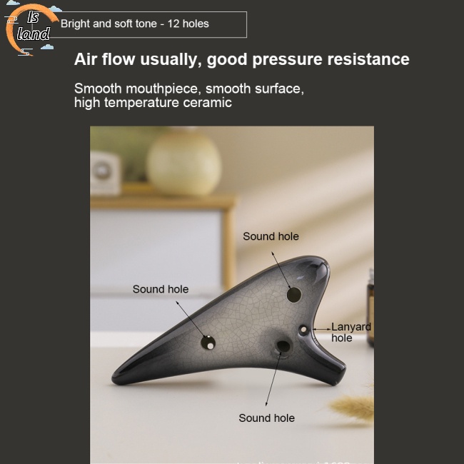 Kèn Ocarina 12 Lỗ Bằng Sứ Dùng Dạy Học