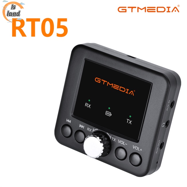 Bộ Truyền Nhận Tín Hiệu Bluetooth 5.0 Gtmedia Rt05 2 Trong 1 Cho Điện Thoại / Máy Tính Bảng