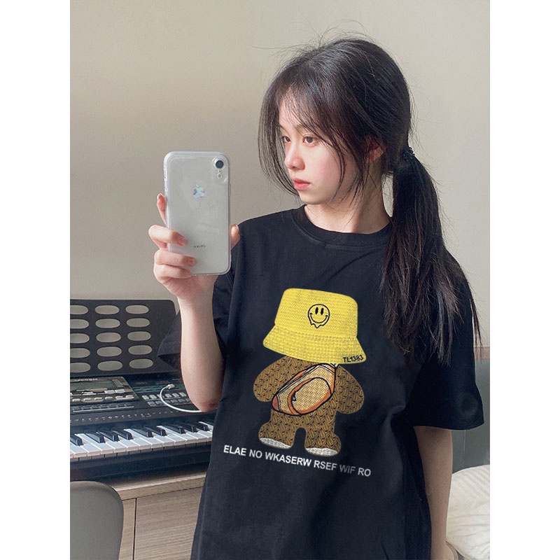 NRVP Áo Thun 100% Cotton Tay Ngắn Phong Cách Hàn Quốc Mới