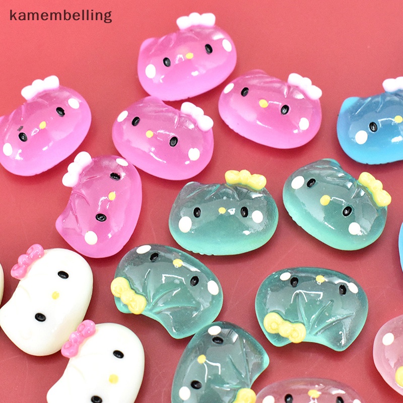 Set 10 Tượng Mèo Mini Bằng Nhựa Phát Quang Trang Trí Scrapbook