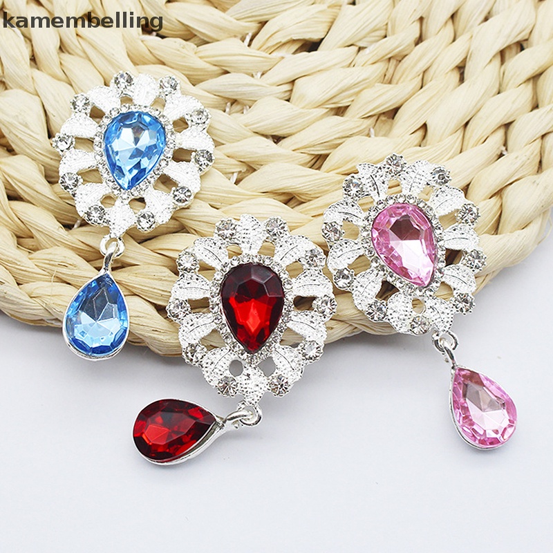 Trâm Cài Áo Hình Giọt Nước Đính Đá Thủ Công Sáng Tạo