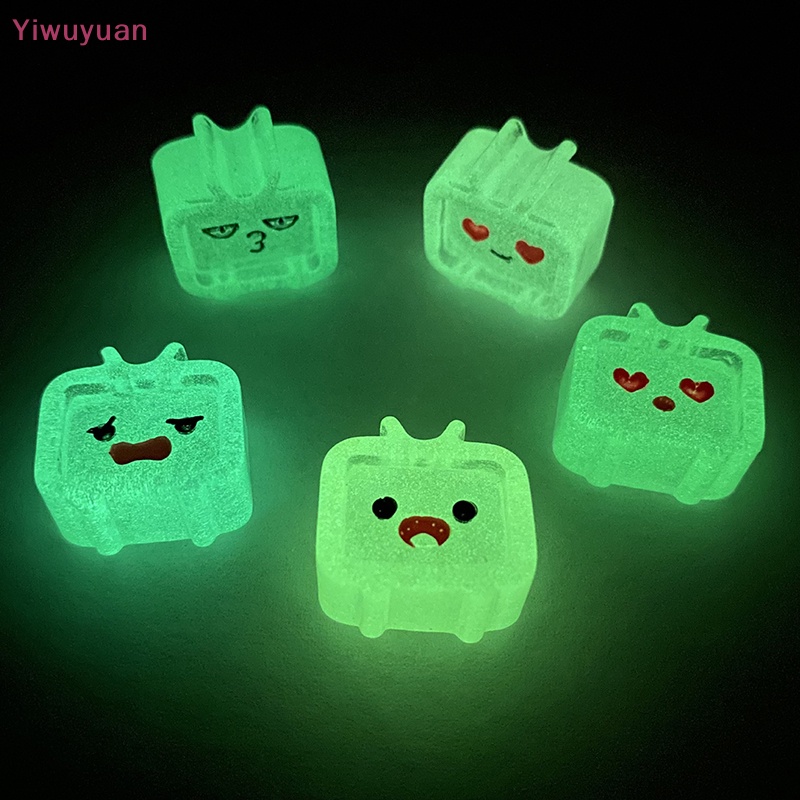 Bộ 5 Mô Hình Đồ Chơi Mini Bằng Nhựa Phát Quang Diy Mới