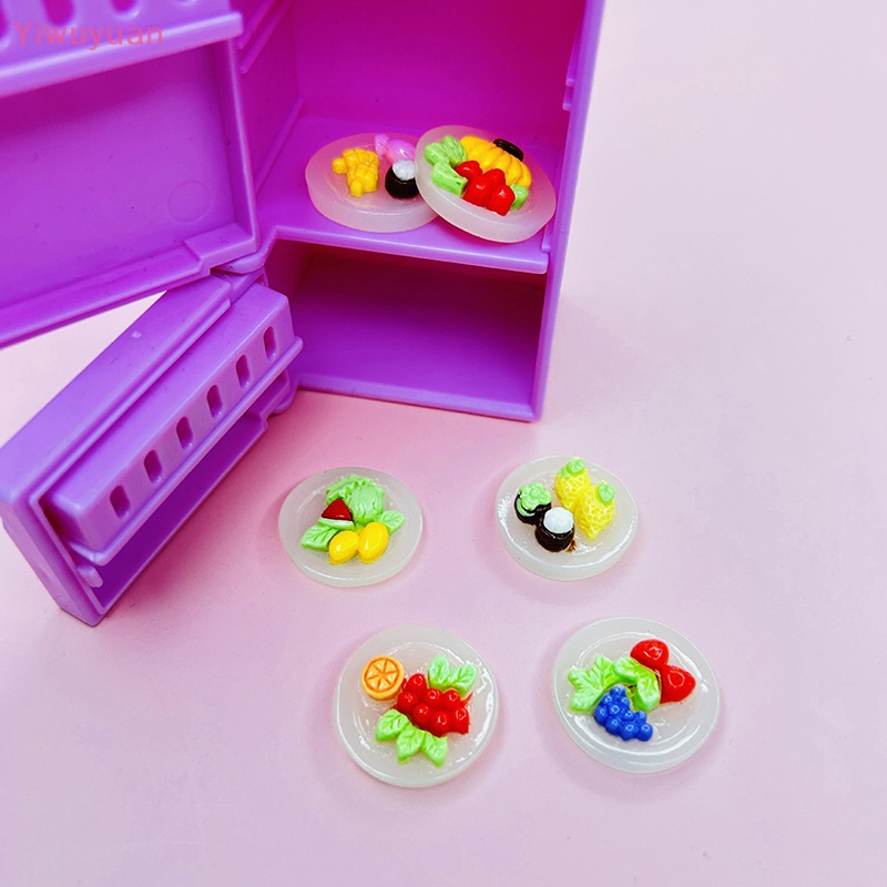 Bộ 10 Mô Hình Trái Cây Hoạt Hình Phát Sáng Trang Trí