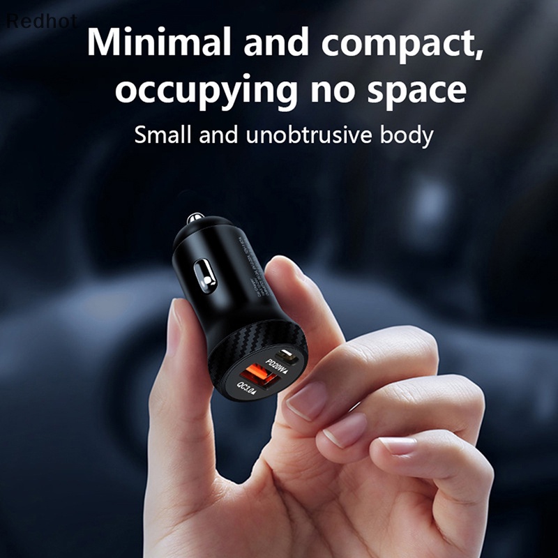 Bộ SạC Nhanh USB 20W PD Type-C QC 3.0 Chuyên DụNg Cho Xe Hơi