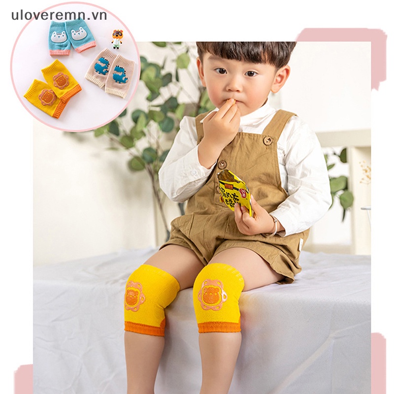 1 Cặp Đệm Bảo Vệ Đầu Gối An Toàn Họa Tiết Hoạt Hình Cho Bé