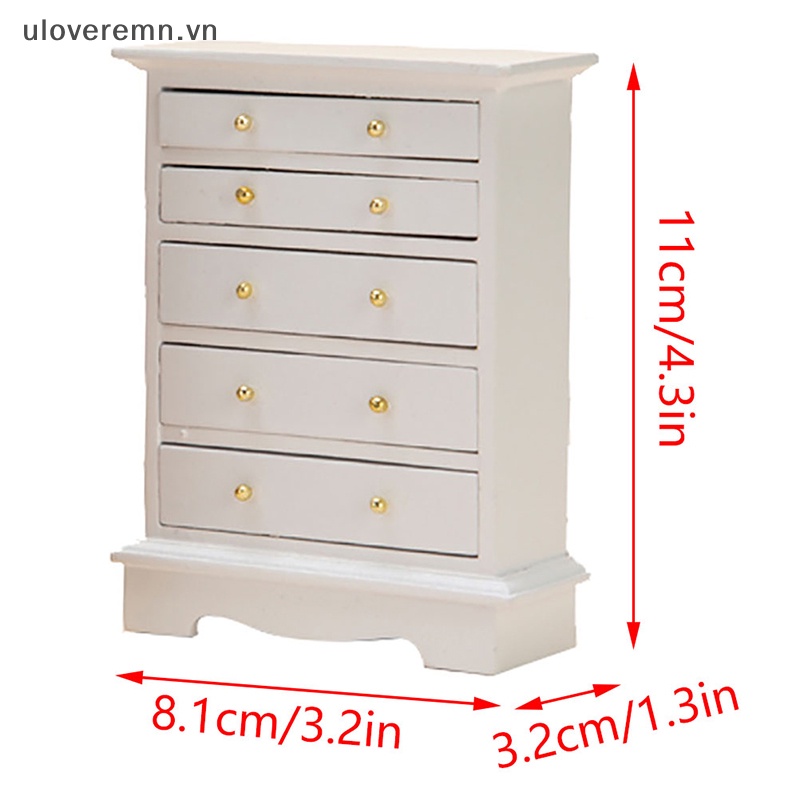 Mô Hình Tủ Quần Áo Uloveremn Tỉ Lệ 1: 12 Trang Trí Nhà Búp Bê