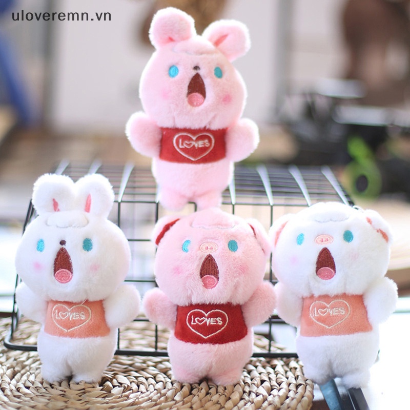 Móc Khóa Hình Thỏ Nhồi Bông Dễ Thương