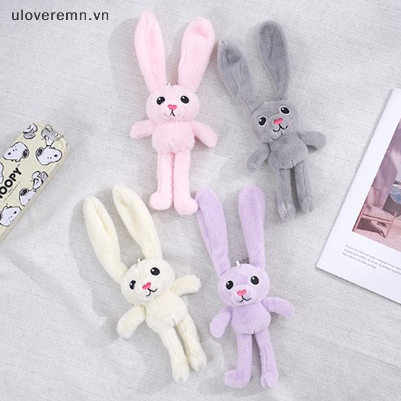 1 Móc Khóa Thỏ Nhồi Bông Đáng Yêu