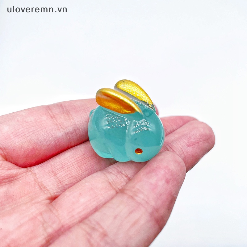 1 Mô Hình Thỏ Nhựa Phát Quang Trang Trí Vườn Nhà