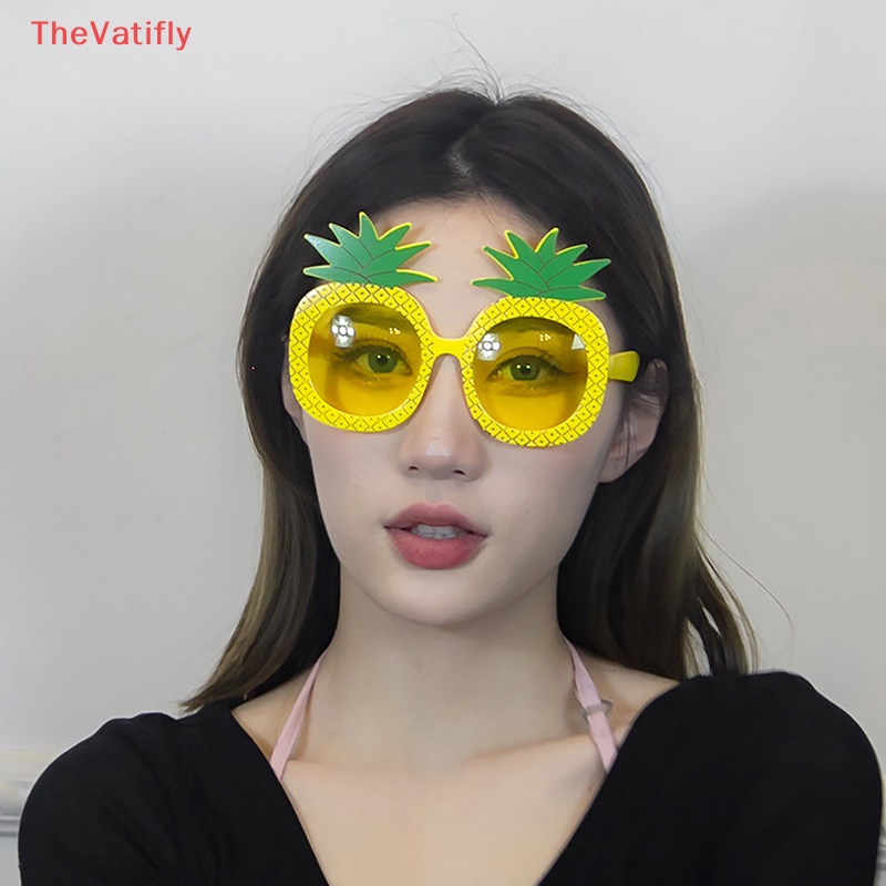 [Thevalifly] Kính Râm Hình Quả Dứa Nhiệt Đới Hawaiian Cho Bữa Tiệc Sinh Nhật HOT
