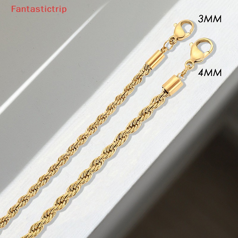 Vòng Cổ Choker Bằng Thép Không Gỉ 316L 3 / 4MM Chống Nước Không Phai Màu Dành Cho Nam Và Nữ Mới