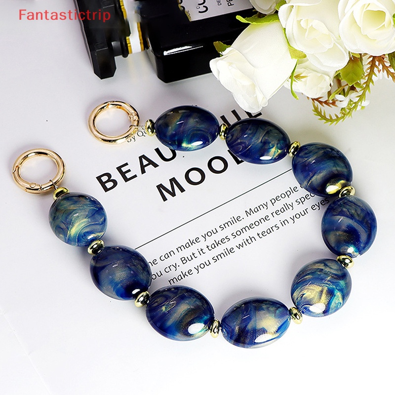 Set 5 Hạt Acrylic 29 X 24Mm Tạo Hiệu Ứng Lỗ Thẳng Dùng Làm Trang Sức DIY Mới