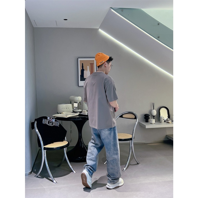 Áo Thun Unisex Cổ Tròn Tay Ngắn In Họa Tiết G8U8C 8-2023