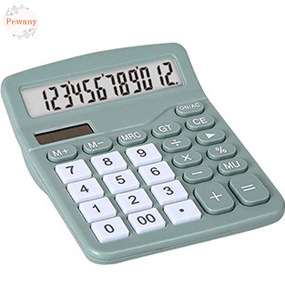 Pewany Calculadora Bộ Nguồn Năng Lượng Mặt Trời Kép Hiển Thị 12 Chữ Số Lớn Cho Mục Đích Kế toán Màn Hình Rộng