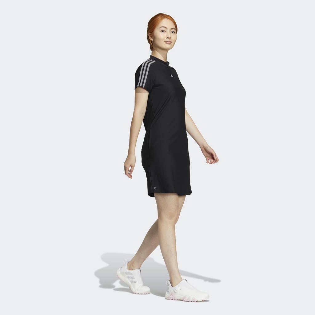 adidas Đánh gôn Váy 3 Sọc Nữ Đen HS8987