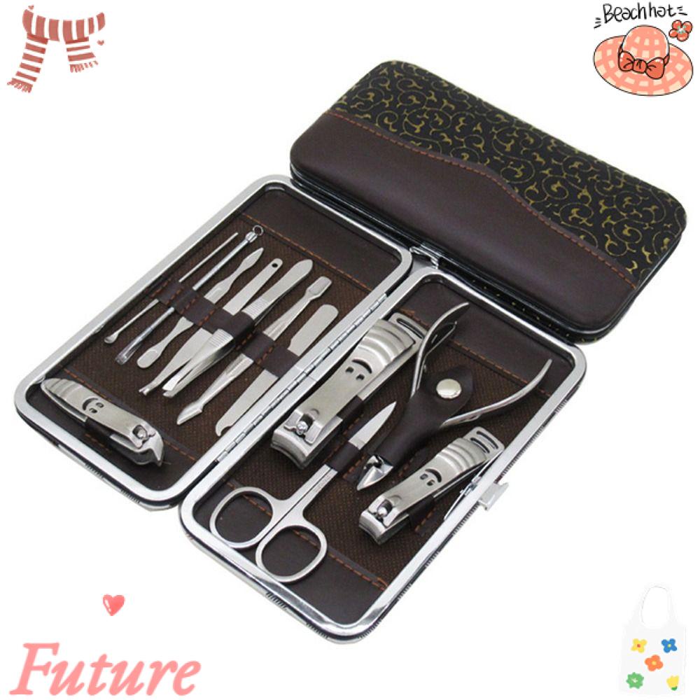 Set 12 Dụng Cụ Làm Móng Bằng Thép Không Gỉ Chất Lượng Cao