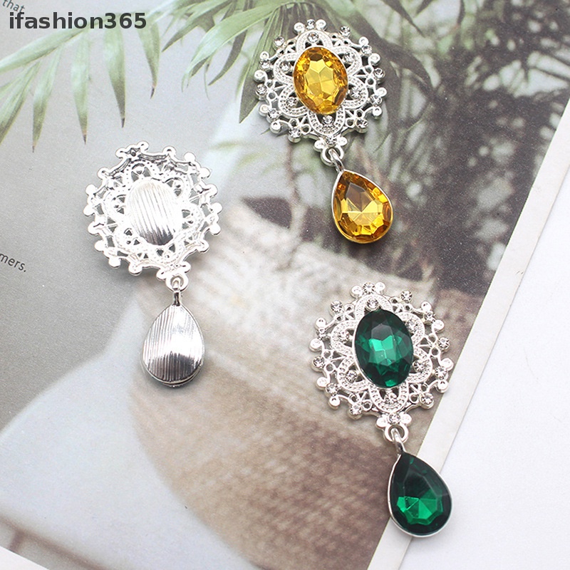 Ghim Cài Áo Đính Pha Lê Lấp Lánh Thời Trang 45 * 25mm ifashion365