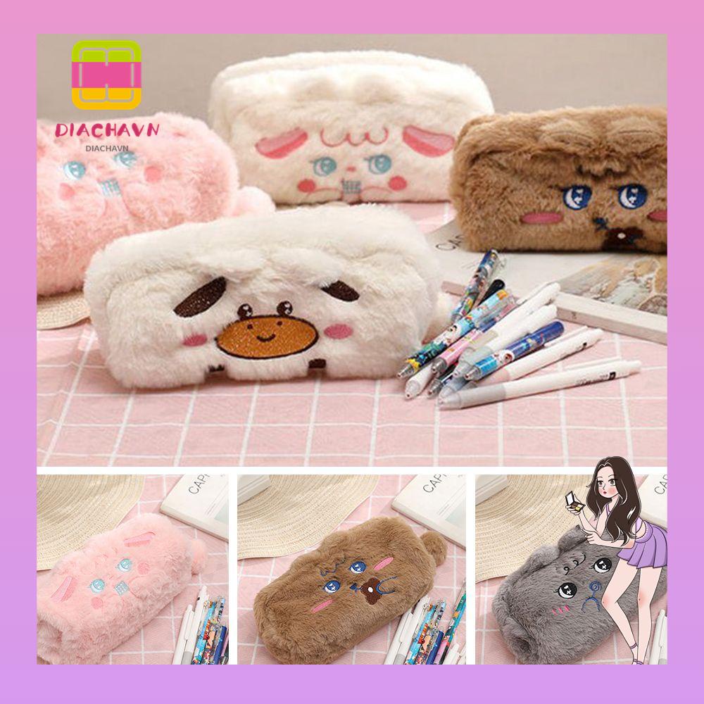 Túi Đựng Bút Bằng Vải Canvas Hình Dạng Balo Dễ Thương