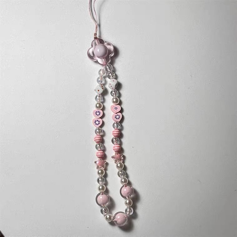 Dây Đeo Điện Thoại Dạng Chuỗi Hạt Chống Thất Lạc Phong Cách Hàn Quốc