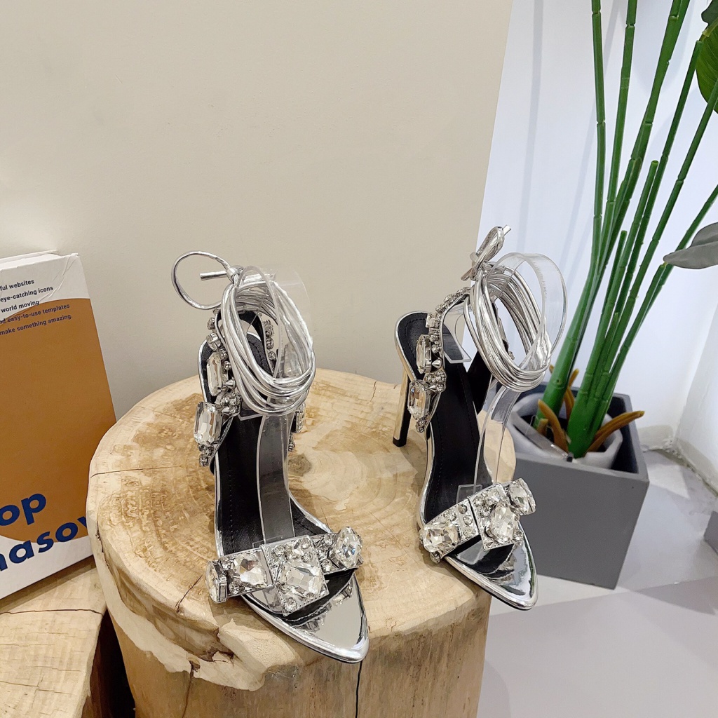 Sandal Cao Gót Một Dây Phong Cách Âu Mỹ 2023 Mới G94J