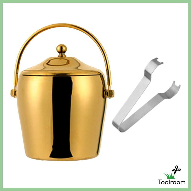 Xô Đựng Đá Hai Lớp Cách Nhiệt Dùng Cho Tiệc Nướng Bbq