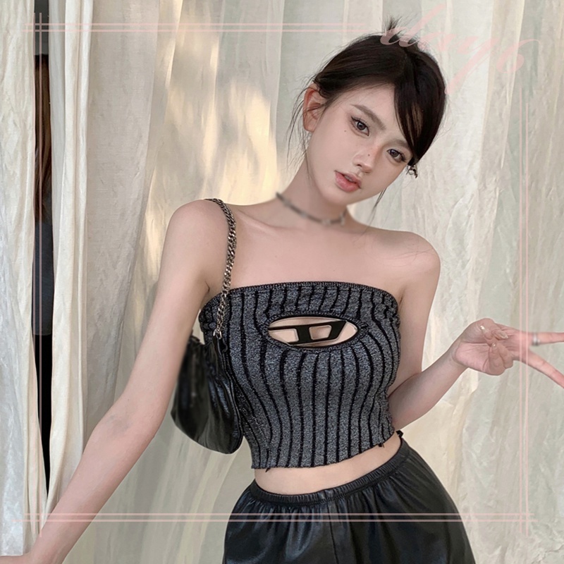 Áo Tank Top Dệt Kim Thiết Kế Khoét Quyến Rũ