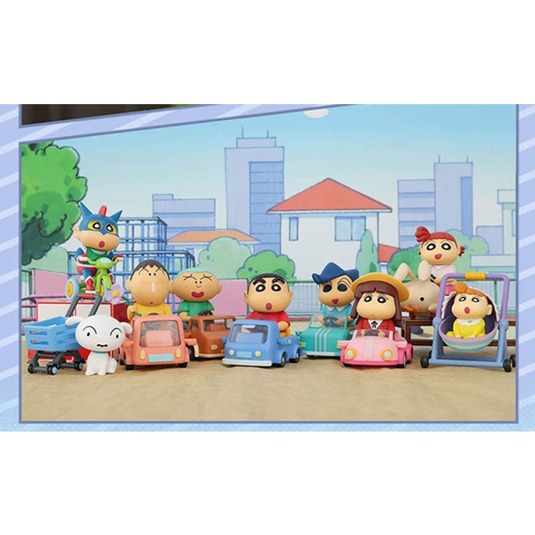 ★Hgtoys★ Set 52 Mô Hình Búp Bê Shin-Chan Trang Trí Xe Hơi