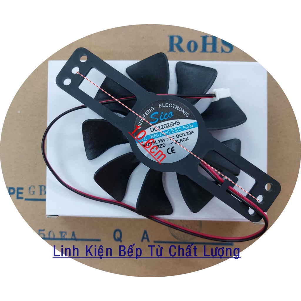 Quạt Bếp Từ 18vdc Sải Cánh 8.3cm, Mới , Chính Hãng 100%.