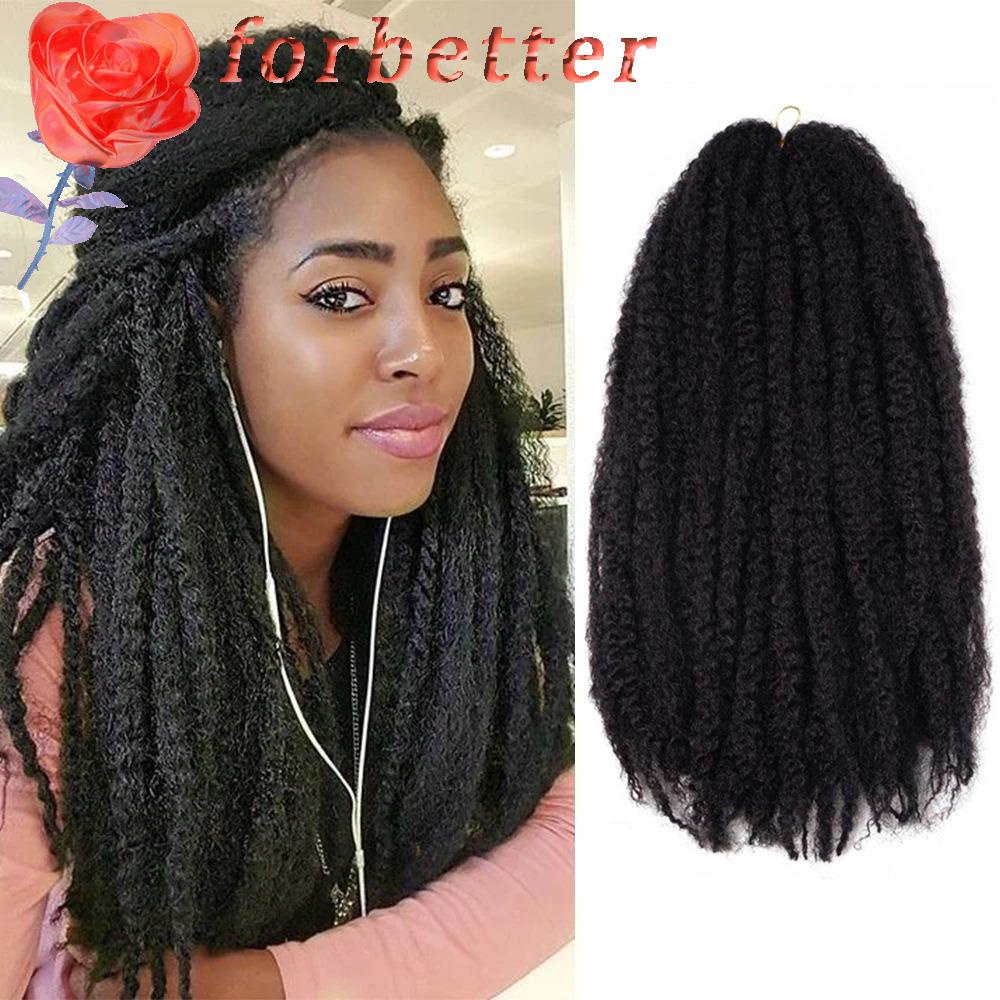 Bộ Tóc Giả Kiểu Thắt Bím Bằng Sợi Tổng Hợp Mềm Chịu Nhiệt Cao Màu Nâu Đen Dành Cho Nữ