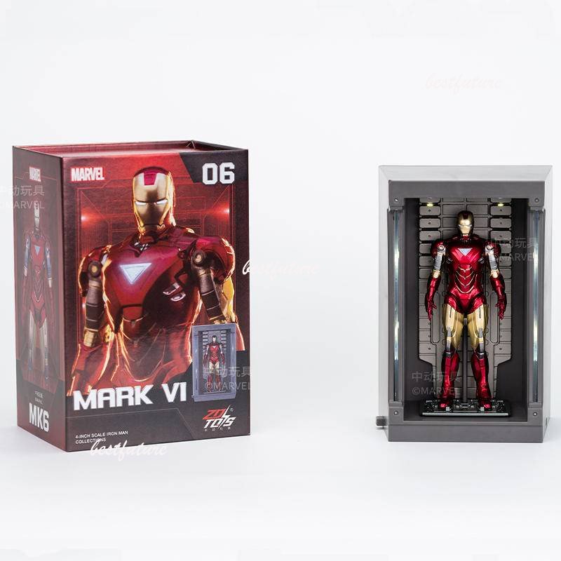Mô Hình Nhân Vật Iron Man Mark 1, Mark 2, Mark 3-Mark 7 10cm