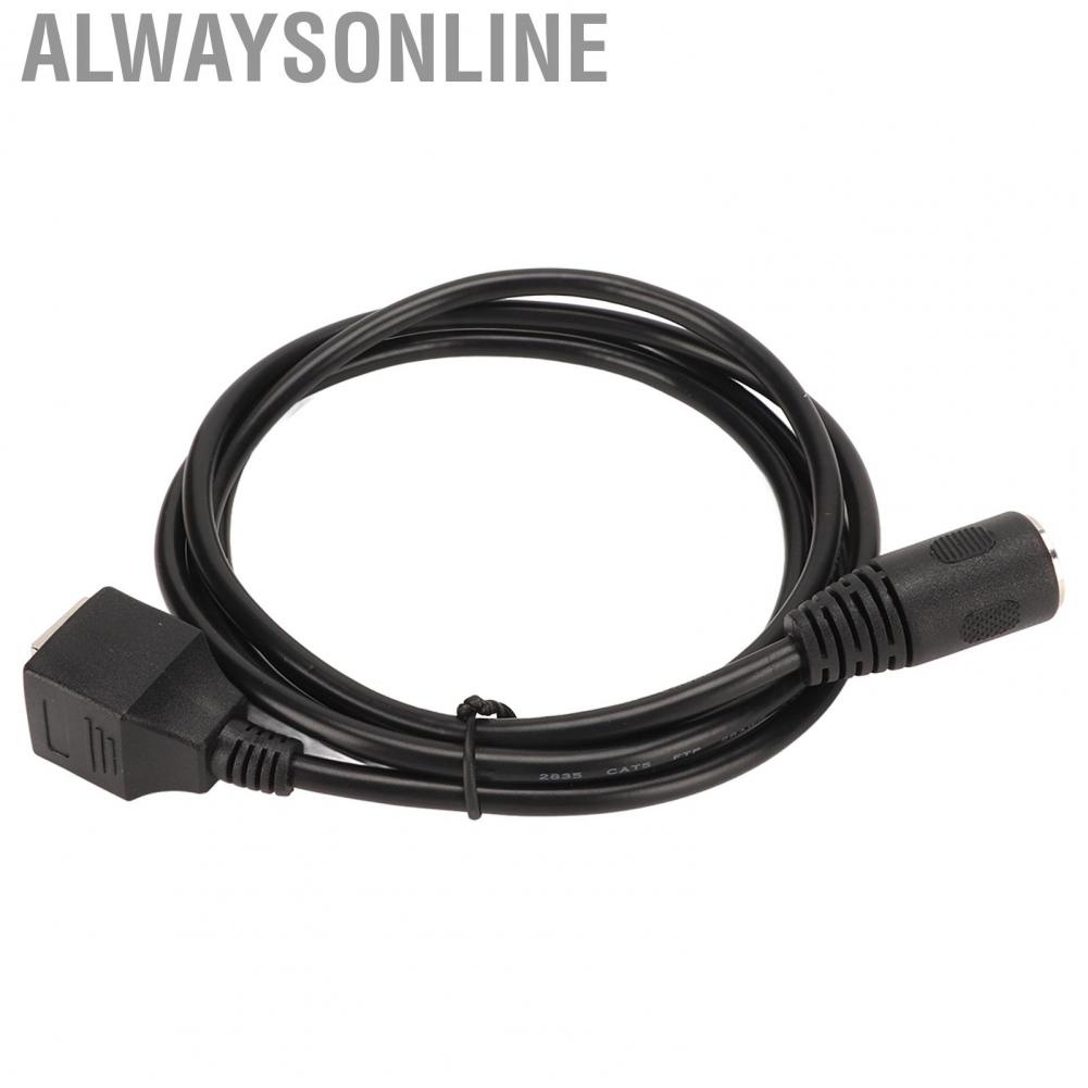 Alwaysonline DIN 5 Pin To RJ45 Cable  4.9ft MIDI Adapter PVC Plug and Play for Devices