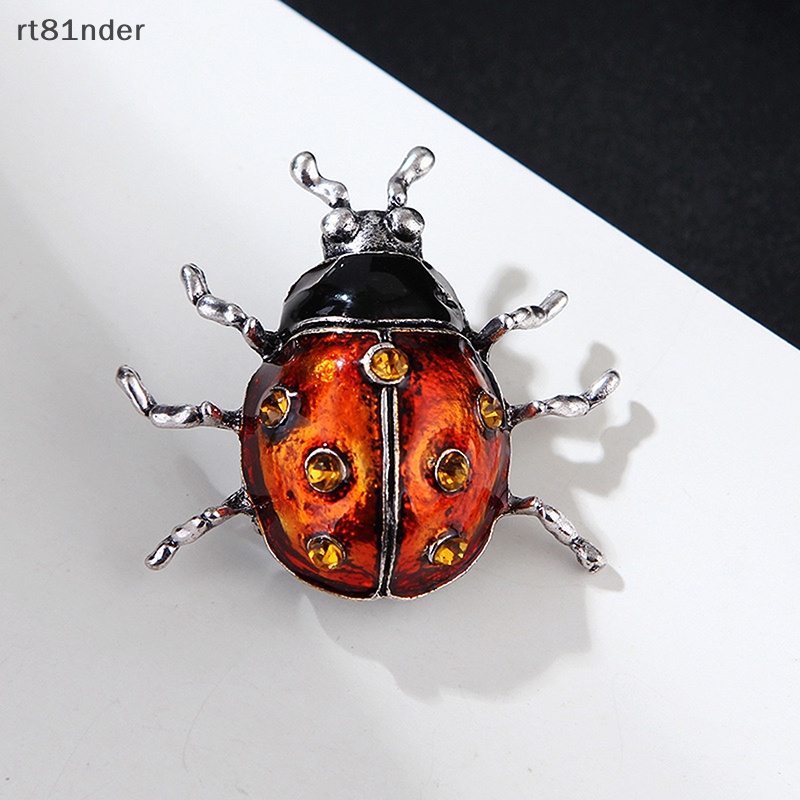 Ghim Cài Áo Hình Bọ Cánh Cứng Tráng Men Phong Cách Vintage Thời Trang Cho Nữ