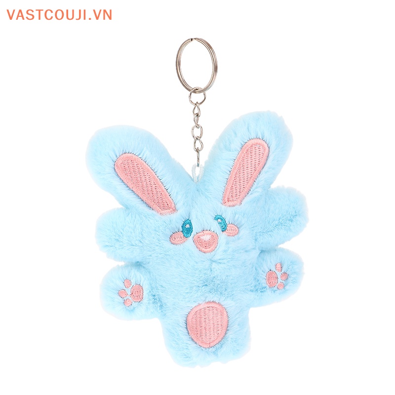 Móc Khóa Thỏ Nhồi Bông Mềm Mại Dễ Thương