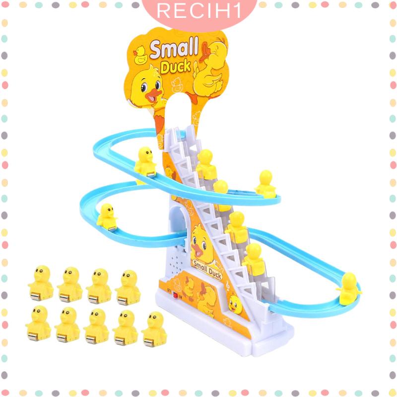 Đồ Chơi Vịt Leo Cầu Thang Điện Tử Cỡ Nhỏ Dễ Thương Cho Bé