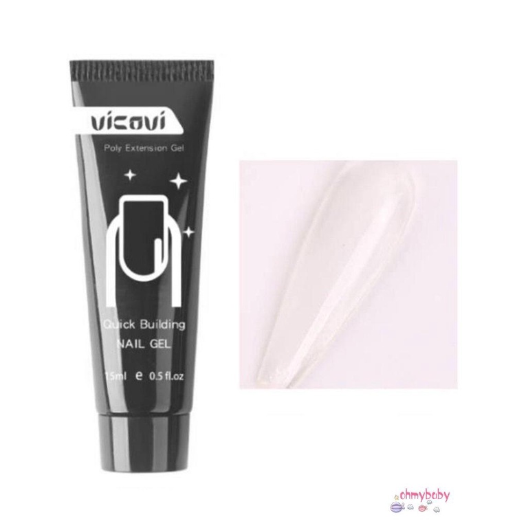 [Ready] Vicovi Poly Polystyrene Gel Nhanh Khô Cho Móng Làm Đẹp Acrylic Mở Rộng Tay Nữ Sản Phẩm [Z/4]