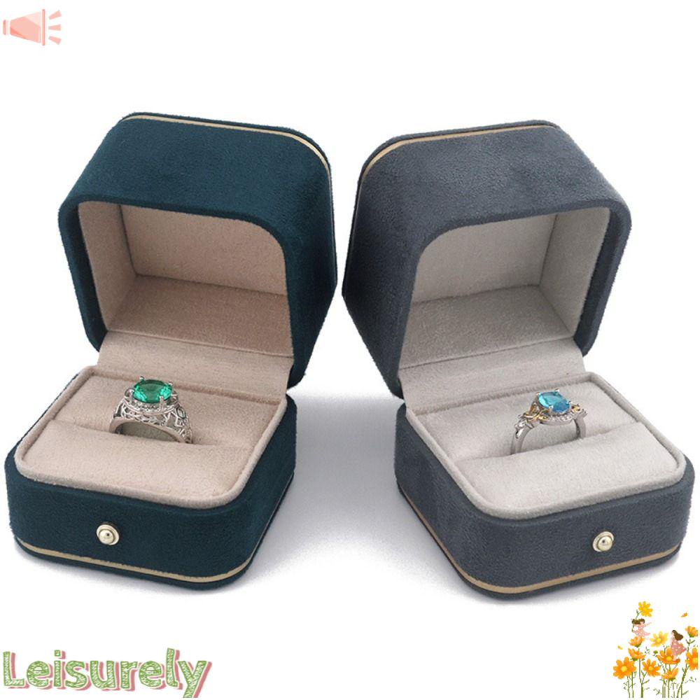 Hộp Đựng Trang Sức Lót Nhung Siêu Bền Tiện Dụng|Hộp Đựng Bông Tai Có Nút Bấm Ốp